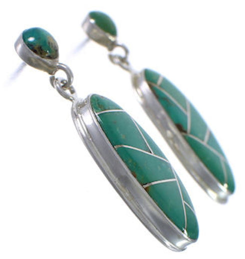 Southwestern Jewelry Turquoise Sterling Silver Earrings PX30685
