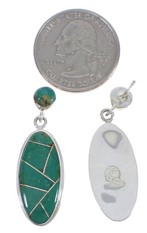 Southwestern Jewelry Turquoise Sterling Silver Earrings PX30685
