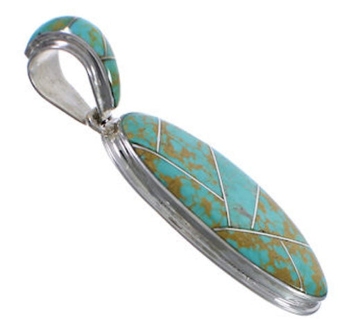 Turquoise Southwest Jewelry Sterling Silver Pendant PX30714