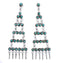 Silver And Turquoise Jewelry Post Dangle Earrings PX31197