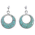 Southwestern Turquoise Inlay Jewelry Post Dangle Earrings PX31274