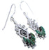 Sterling Silver And Turquoise Jewelry Hook Dangle Earrings PX31285