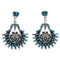 Turquoise Jewelry Sterling Silver Post Dangle Earrings PX31349