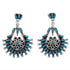 Turquoise Jewelry Sterling Silver Post Dangle Earrings PX31349
