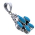 Turquoise And Sterling Silver Southwest Pendant EX29161