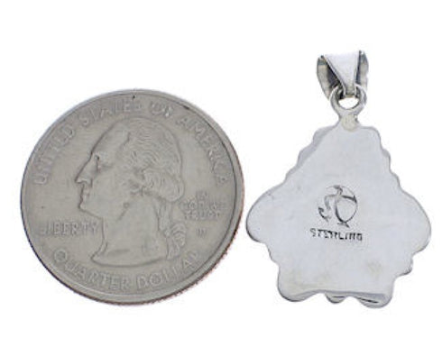 Turquoise And Sterling Silver Southwest Pendant EX29161