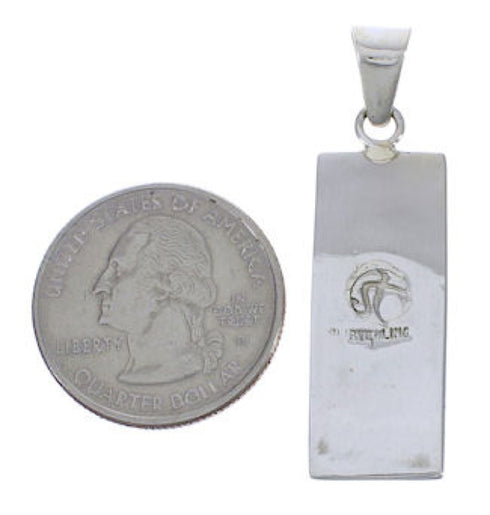 Southwestern Turquoise Inlay Pendant Jewelry EX29185