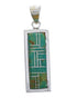 Southwest Turquoise And Sterling Silver Pendant EX29188