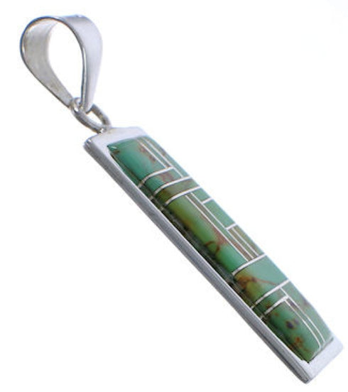 Turquoise Inlay Jewelry Southwestern Pendant EX29198