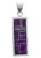 Magenta Turquoise Southwest Silver Jewelry Pendant EX29199