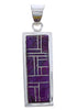 Magenta Turquoise Southwest Silver Jewelry Pendant EX29199