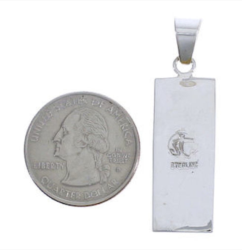 Magenta Turquoise Southwest Silver Jewelry Pendant EX29199