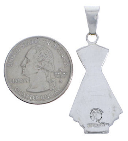 Sterling Silver Multicolor Southwest Pendant Jewelry EX29202