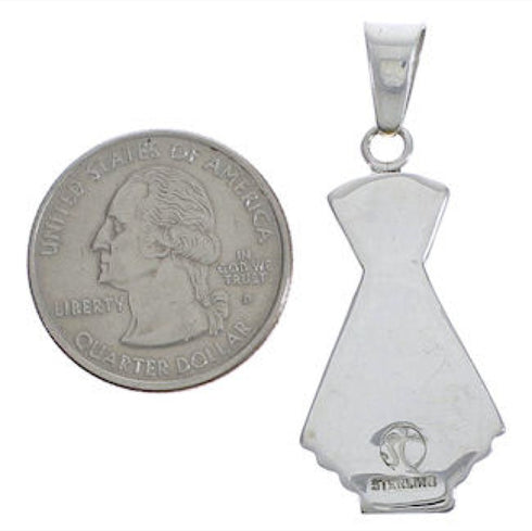 Multicolor Southwest Sterling Silver Pendant Jewelry EX29204