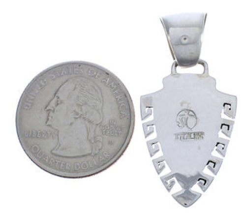 Turquoise And Genuine Sterling Silver Pendant EX29213