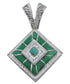 Turquoise Genuine Sterling Silver Pendant Jewelry EX29242