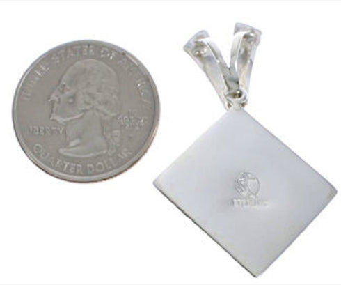 Turquoise Genuine Sterling Silver Pendant Jewelry EX29242