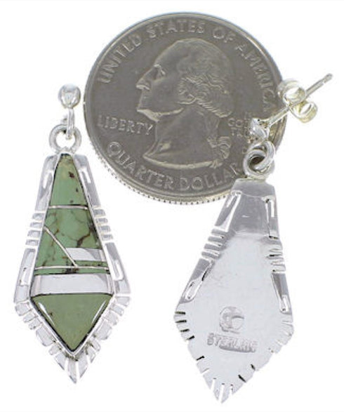 Turquoise Sterling Silver Southwest Earrings EX31675