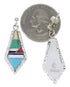 Sterling Silver And Multicolor Inlay Earrings EX31683