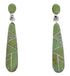 Turquoise Southwestern Silver Earrings EX31691