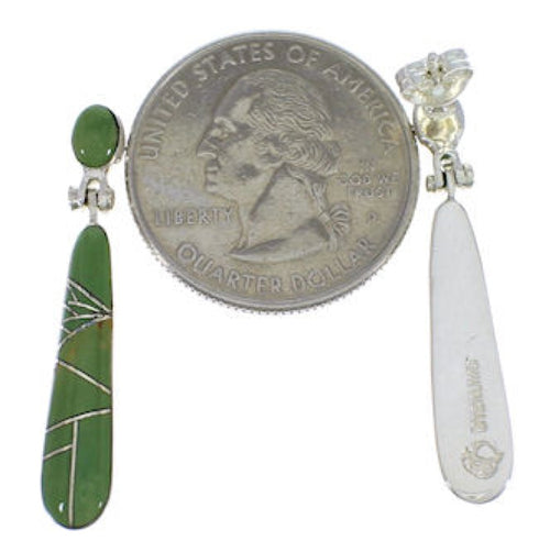 Southwest Silver And Turquoise Earrings EX31692