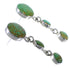 Silver Jewelry Southwestern Turquoise Post Dangle Earrings PX30581