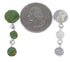 Silver Jewelry Southwestern Turquoise Post Dangle Earrings PX30581