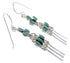 Turquoise And Genuine Sterling Silver Hook Dangle Earrings EX30078