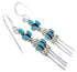 Turquoise Sterling Silver Southwest Jewelry Hook Earrings EX30082