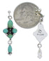 Sterling Silver Southwest Turquoise Post Dangle Earrings FX30838