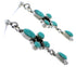 Southwest Turquoise Post Dangle Earrings FX30841