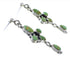 Southwest Turquoise Sterling Silver Post Dangle Earrings FX30843