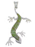 Turquoise Lizard Sterling Silver Jewelry Pendant FX30891