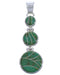 Turquoise Silver Jewelry Southwest Well-Built Pendant PX29325