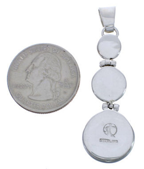 Sterling Silver And Turquoise Substantial Pendant Jewelry PX29326