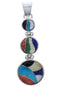 Multicolor Sterling Silver High Quality Southwest Pendant PX29330
