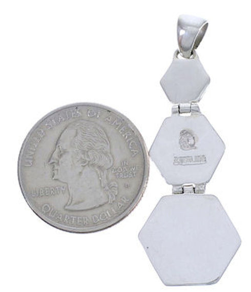 Well-Built Turquoise Sterling Silver Pendant PX29336