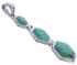 Turquoise Genuine Sterling Silver Well-Built Pendant Jewelry PX29339