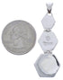 Turquoise Genuine Sterling Silver Well-Built Pendant Jewelry PX29339