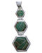 Sturdy Silver Southwestern Turquoise Pendant Jewelry PX29340