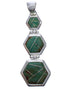 Sturdy Silver Southwestern Turquoise Pendant Jewelry PX29340