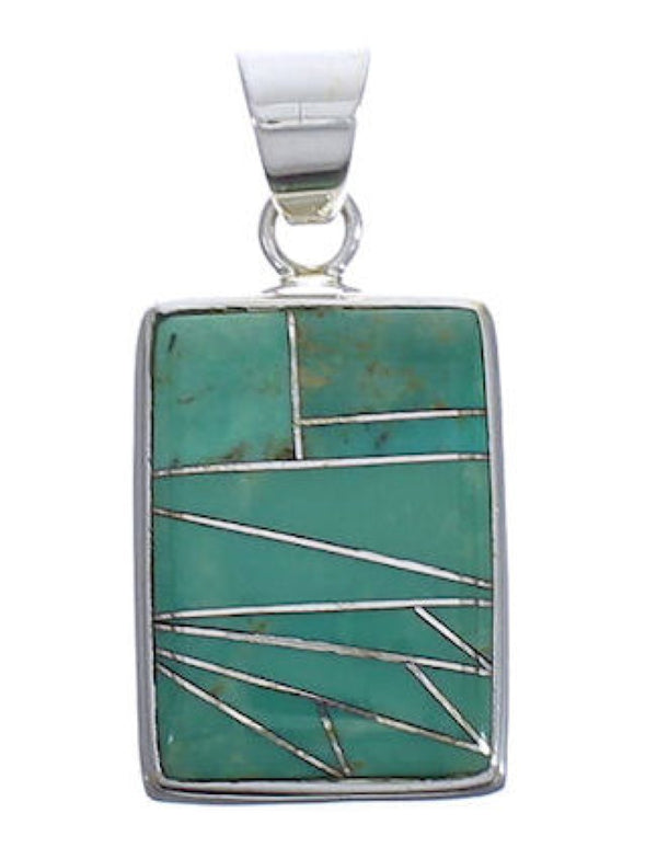 High Quality Jewelry Turquoise Genuine Sterling Silver Pendant PX29376