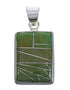 Sturdy Turquoise Inlay And Silver Pendant Jewelry PX29378