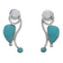 Turquoise Jewelry Southwest Sterling Silver Post Earrings EX31297