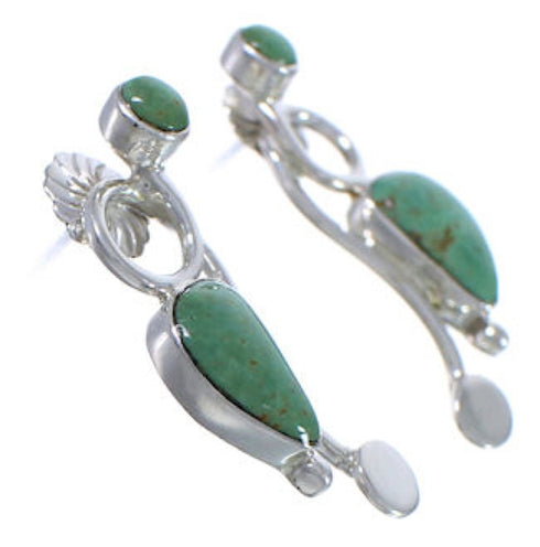 Sterling Silver Southwestern Turquoise Post Earrings EX31301