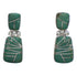 Sterling Silver And Turquoise Post Dangle Earrings EX31304