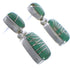 Sterling Silver And Turquoise Post Dangle Earrings EX31304