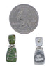 Turquoise Southwest Sterling Silver Post Dangle Earrings EX31307
