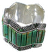 Turquoise Genuine Sterling Silver Southwest Cuff Bracelet EX29368