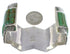 Turquoise Genuine Sterling Silver Southwest Cuff Bracelet EX29368